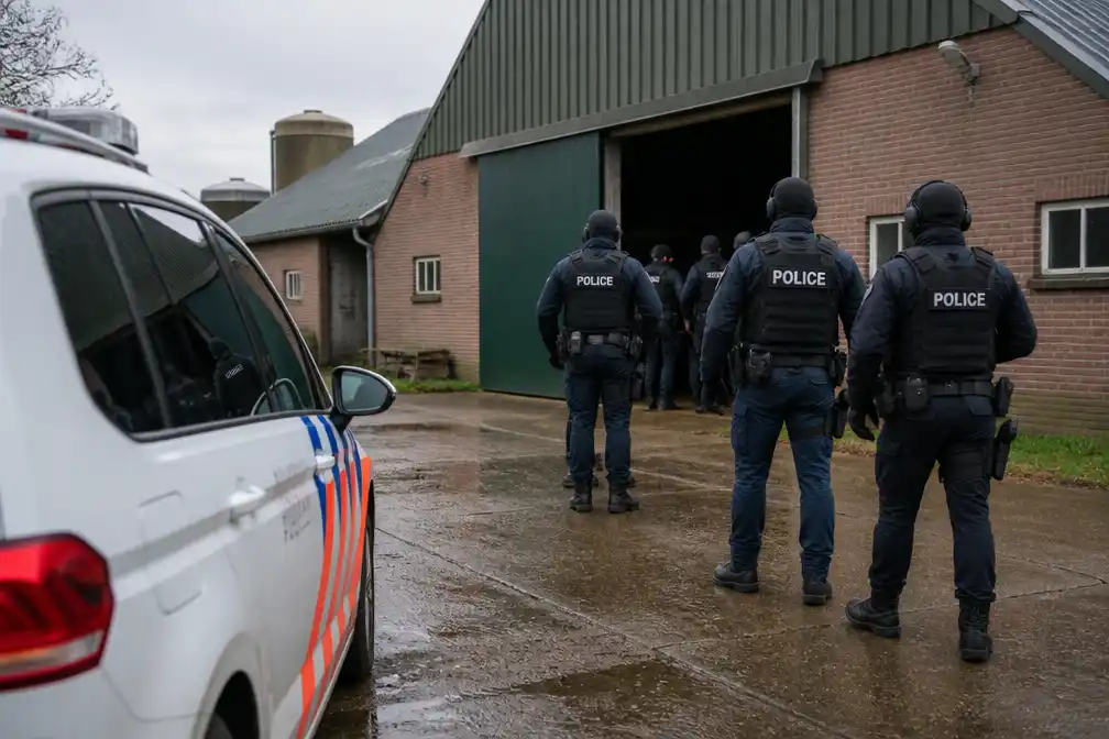 Dreigvideo opgedoken na raid op boerderij Jan G. in Overasselt