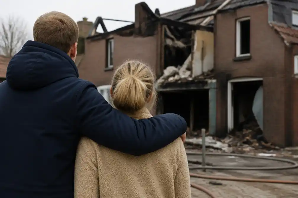Huis van pasgetrouwd Deventer stel brandt af tijdens huwelijksreis, daarna klopt hulp aan