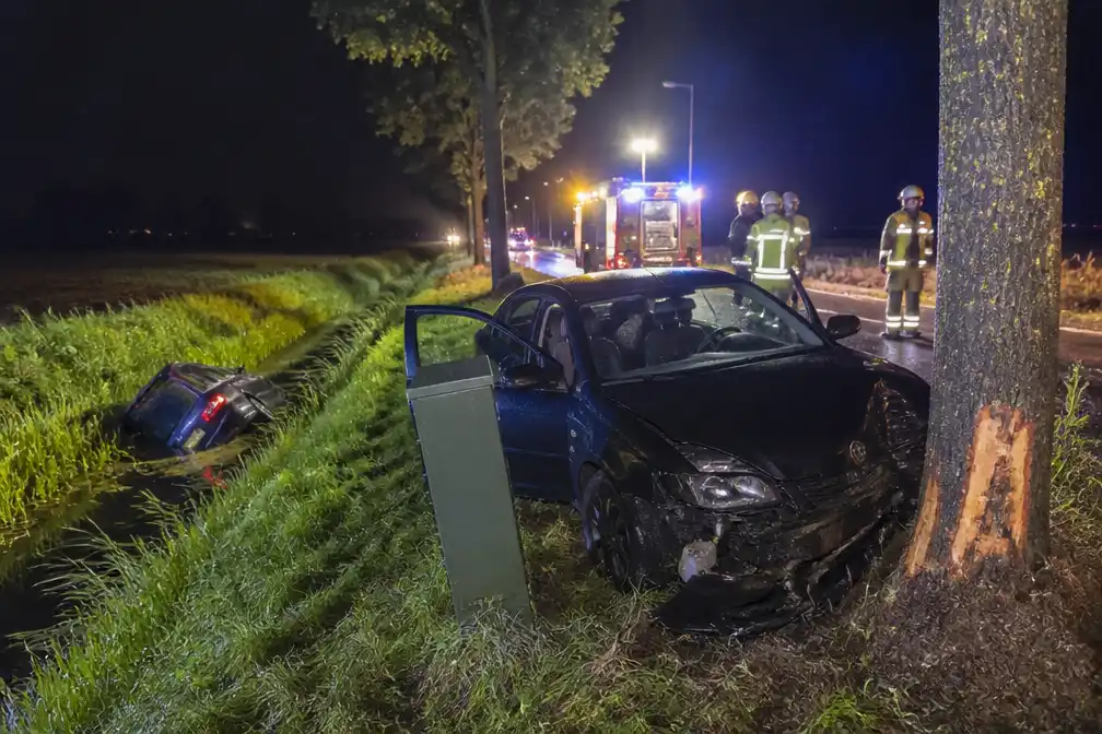 Auto-ongelukken bij Evertsoord en Wilsum; bestuurder spoorloos
