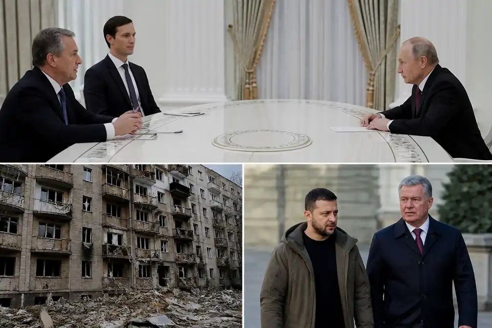 Trump-gezanten ontmoeten Poetin in Moskou en reizen naar Kyiv terwijl Rusland hoofdstad bestookt