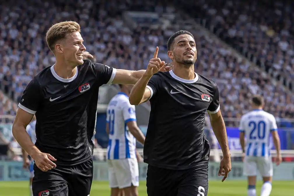 AZ verslaat Heerenveen met 3-2 en houdt perfecte Eredivisie-start