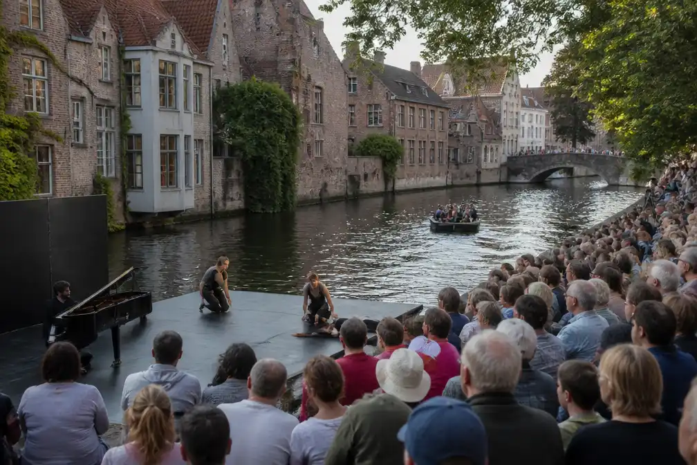 Reiefestival in Brugge trekt 11.000 bezoekers met voorstellingen op en aan het water