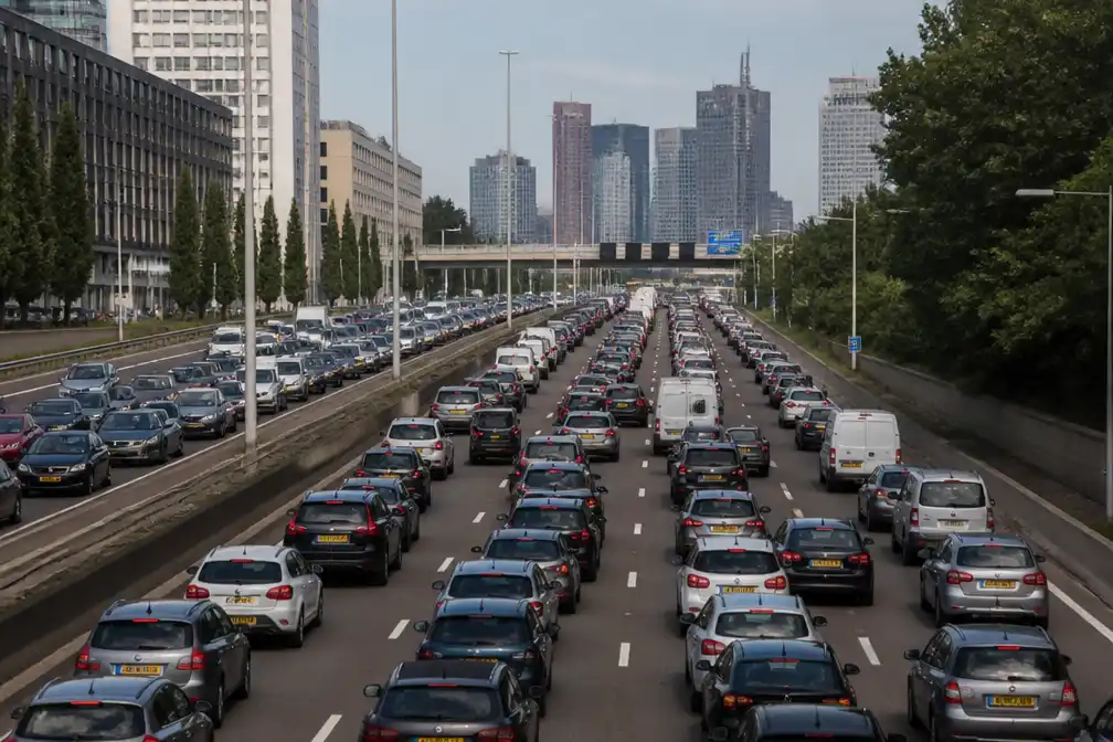 Rotterdam roept op tot thuiswerken om 'ongekende' verkeersdrukte te voorkomen