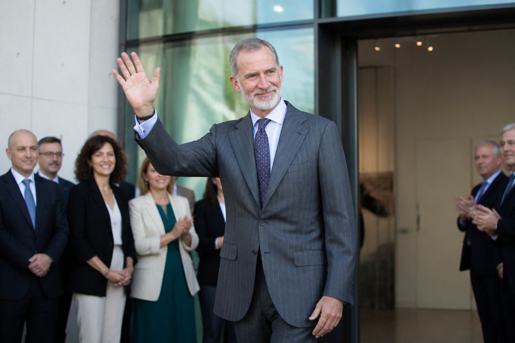 Felipe opent cultureel centrum Faro Santander na zomerreces