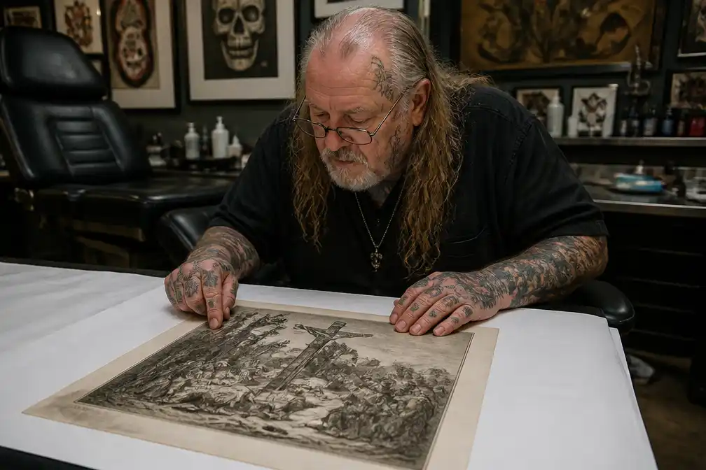 Henk Schiffmacher zoekt rug voor gratis Rembrandt-tatoeage