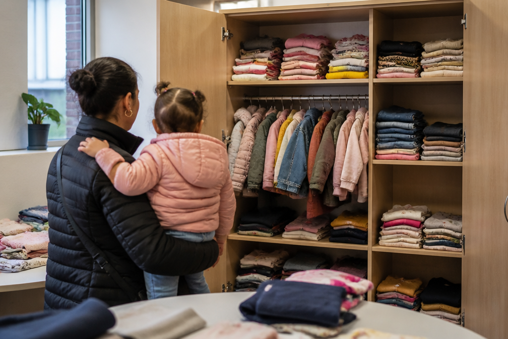 Eerste Geefkast voor kinderkledij geopend in Borgerhout