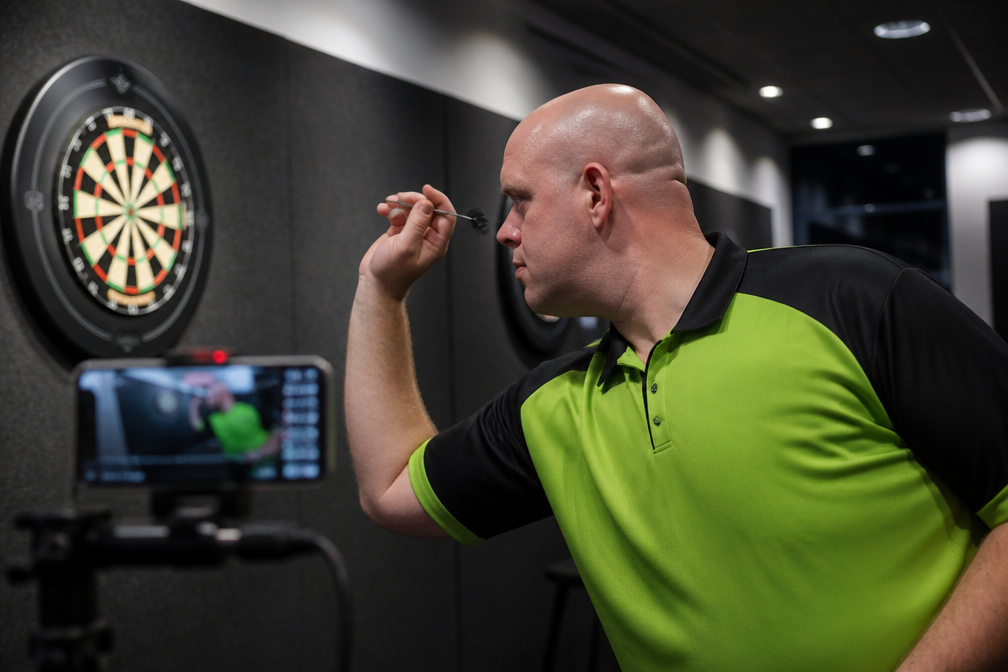 Van Gerwen livestreamt training richting World Series of Darts Finals