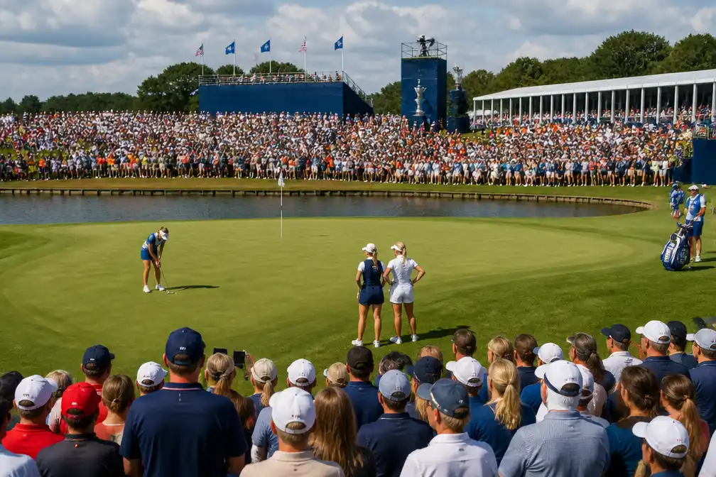 Solheim Cup: Europa en VS gaan met 8-8 de slotdag in in Cromvoirt