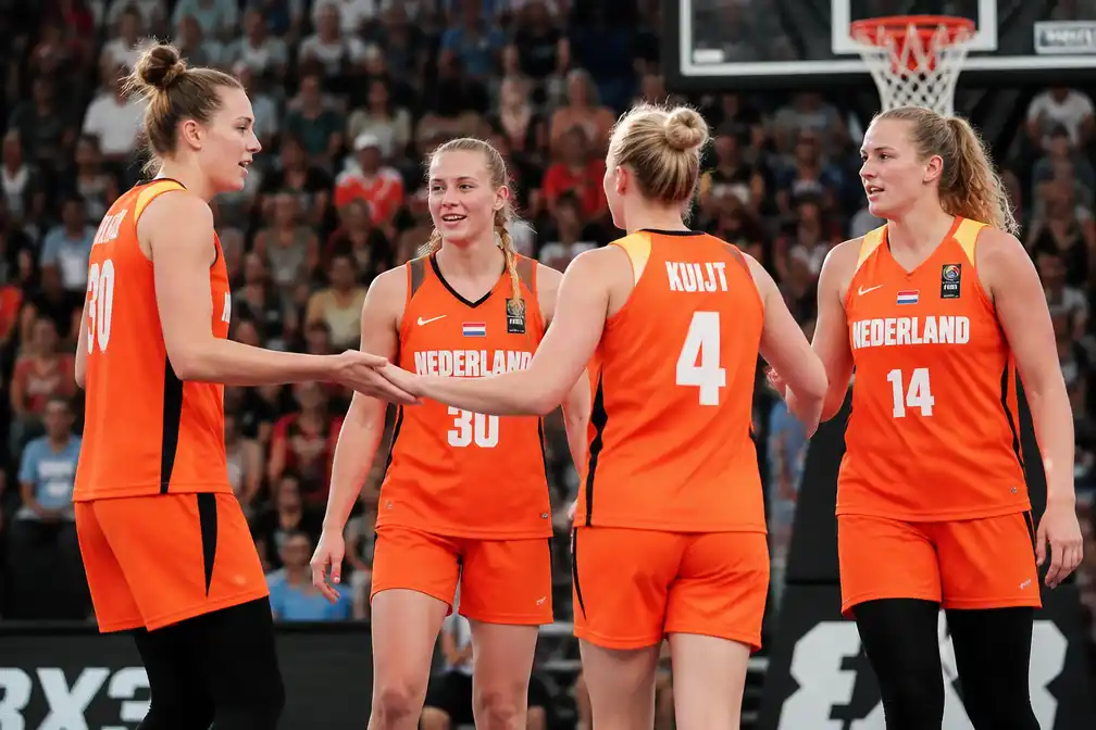 Nederlandse 3x3-basketbalsters naar halve finale EK na 21-3 tegen Tsjechië