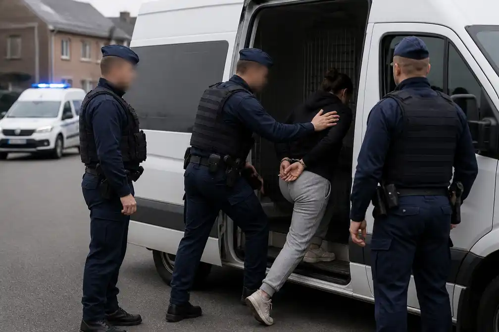 Politie Nijvel/Genappe start intern onderzoek na klap aan geboeide vrouw op video