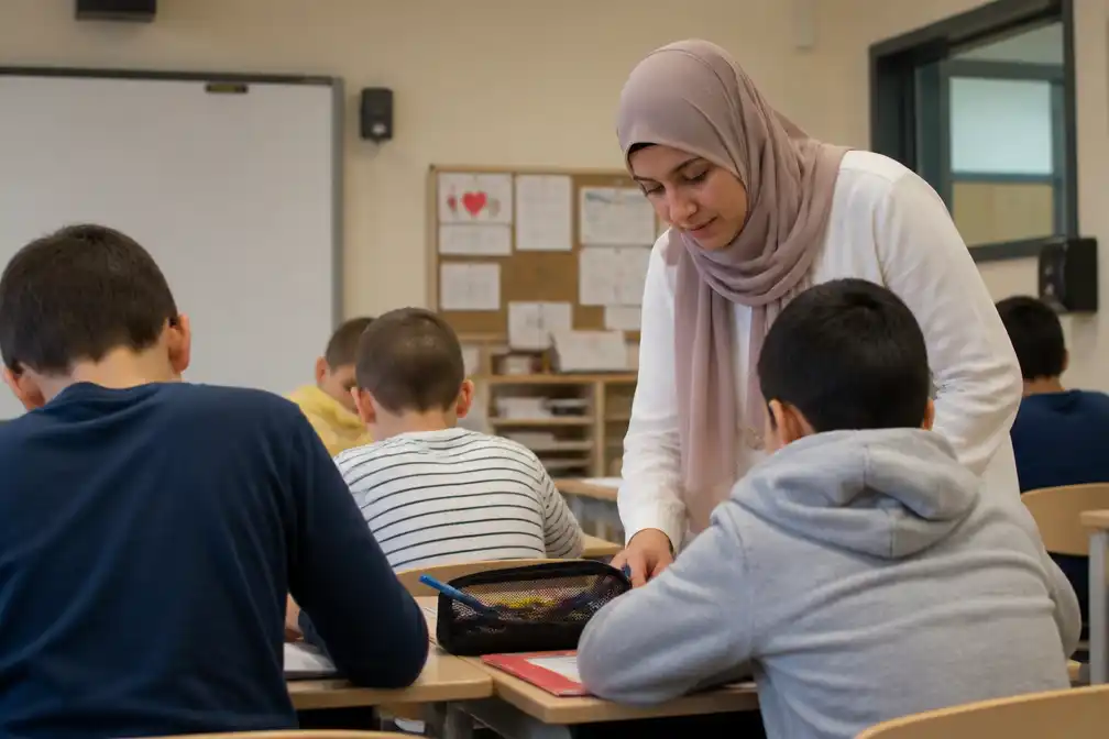 Oost-Vlaanderen ontslaat leerkracht Hadija Amajoud om hoofddoek
