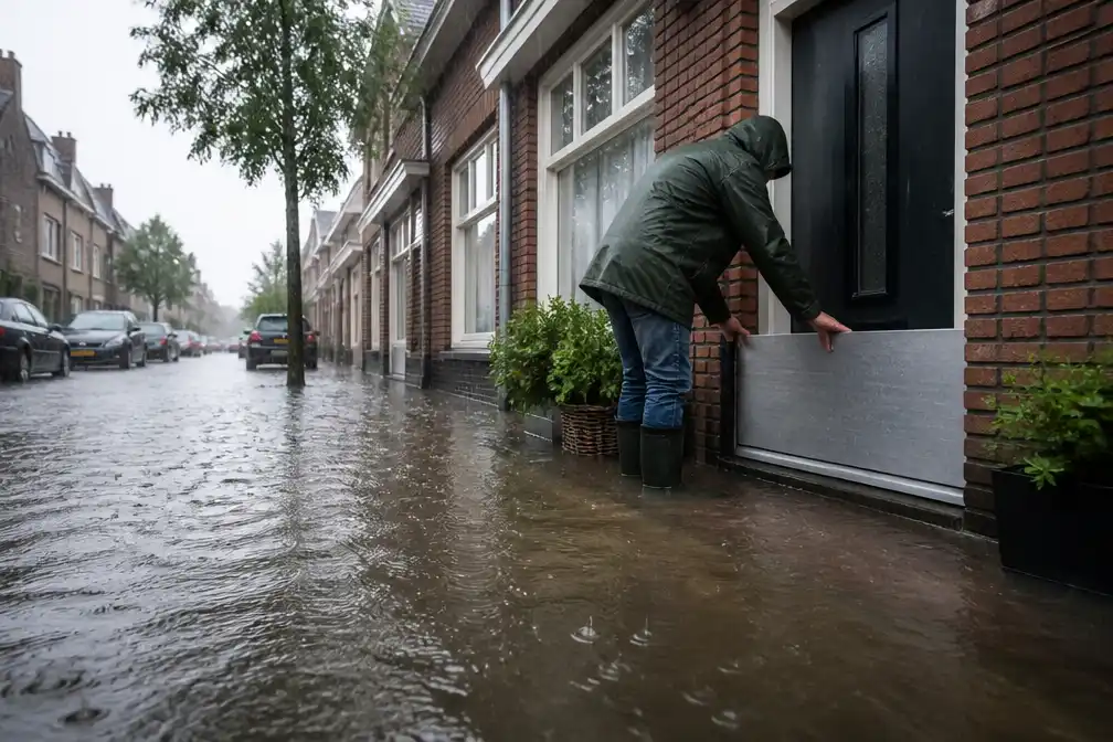 Bijna 350.000 Nederlandse huizen kwetsbaar bij extreme regen, blijkt uit nieuwe berekeningen
