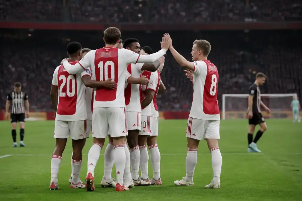 Ajax verslaat Willem II met 5-1 in inhaalwedstrijd en staat nu vierde