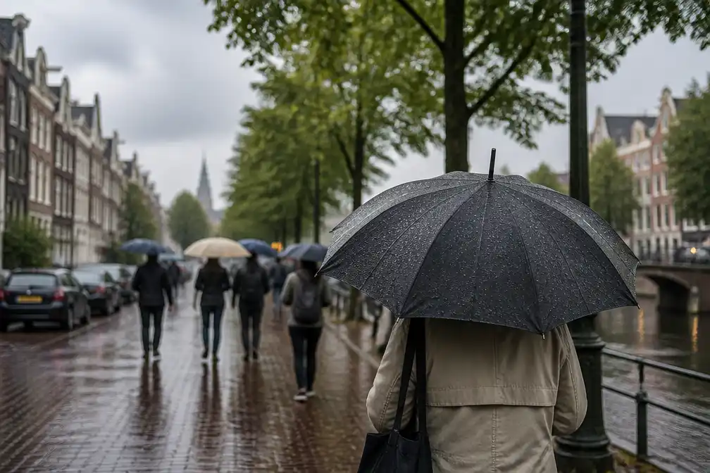 Wisselvallige donderdag in Nederland met buien en toenemende zuidwestenwind