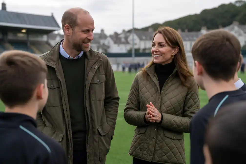 Prins William en prinses Catherine bezoeken Schots eiland Bute