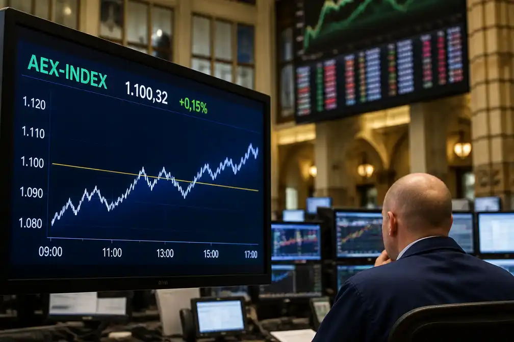 AEX sluit nipt boven 1100 punten, chipfondsen bij stijgers