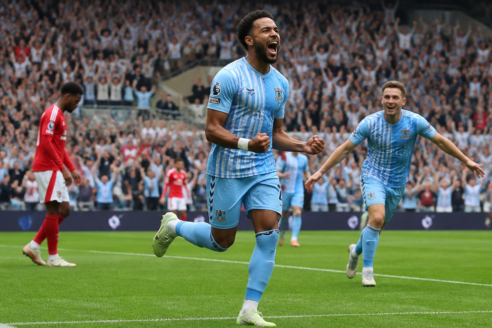 Coventry verslaat Nottingham Forest voor eerste winst op hoogste niveau sinds 2001