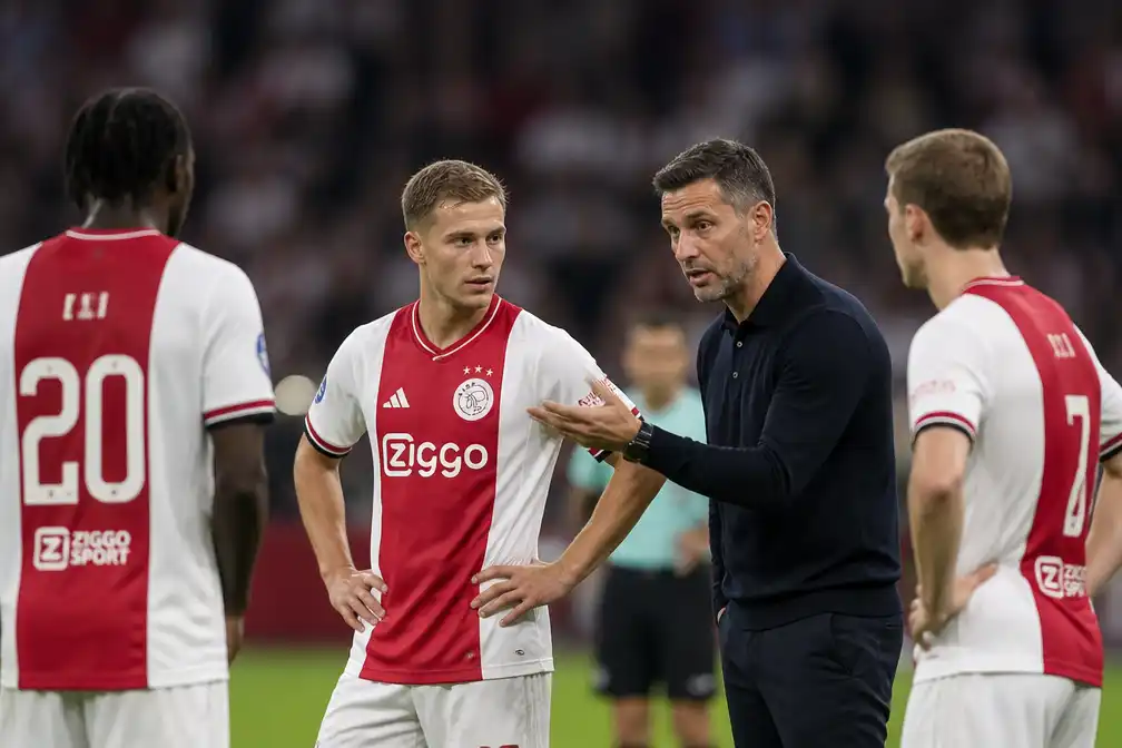 Ajax speelt 2-2 tegen Excelsior, maar toont fundament onder Míchel Sánchez