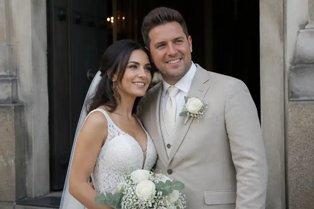 Volkszanger John West trouwt met partner Marina en viert feest in Schiedam