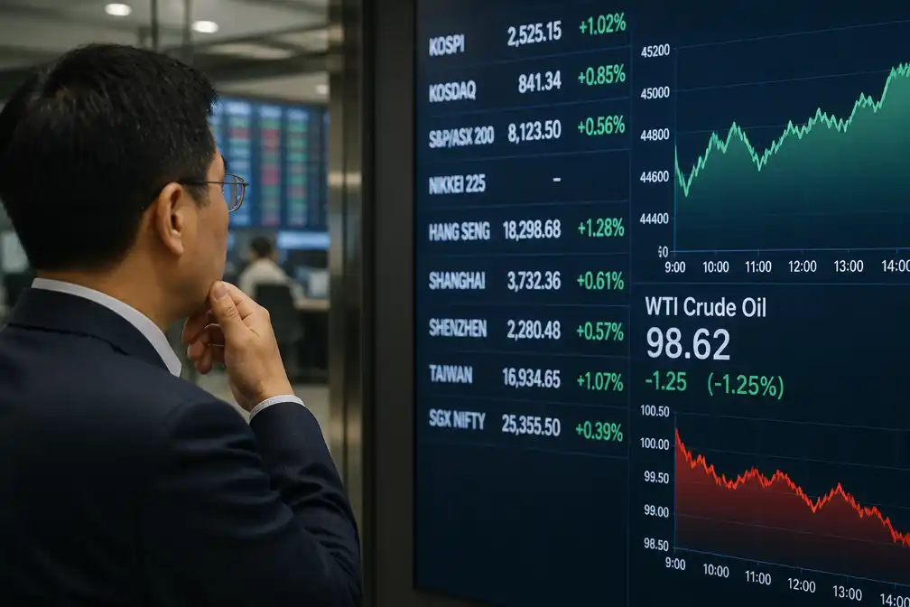 Aziatische beurzen stijgen op tech, WTI-olie onder 100 dollar; Tokio dicht