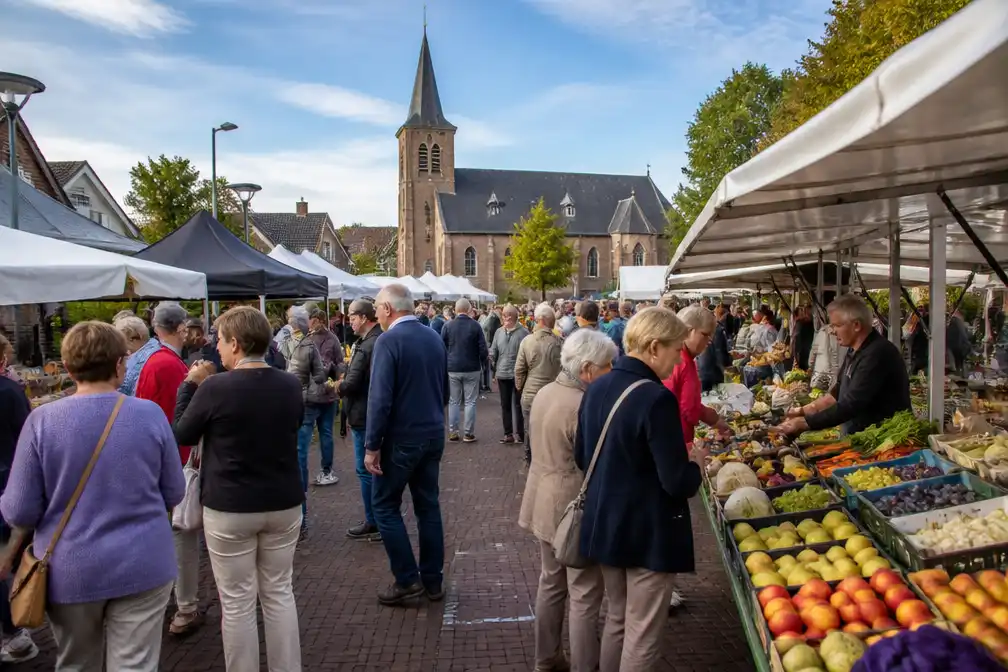 Proefmarkt in Opstal lokt onverwacht veel volk, gemeente zoekt extra marktkramers