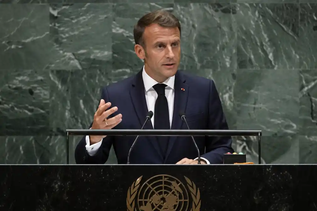 Macron verwijt VN te weinig te doen tegen geweld in Gaza