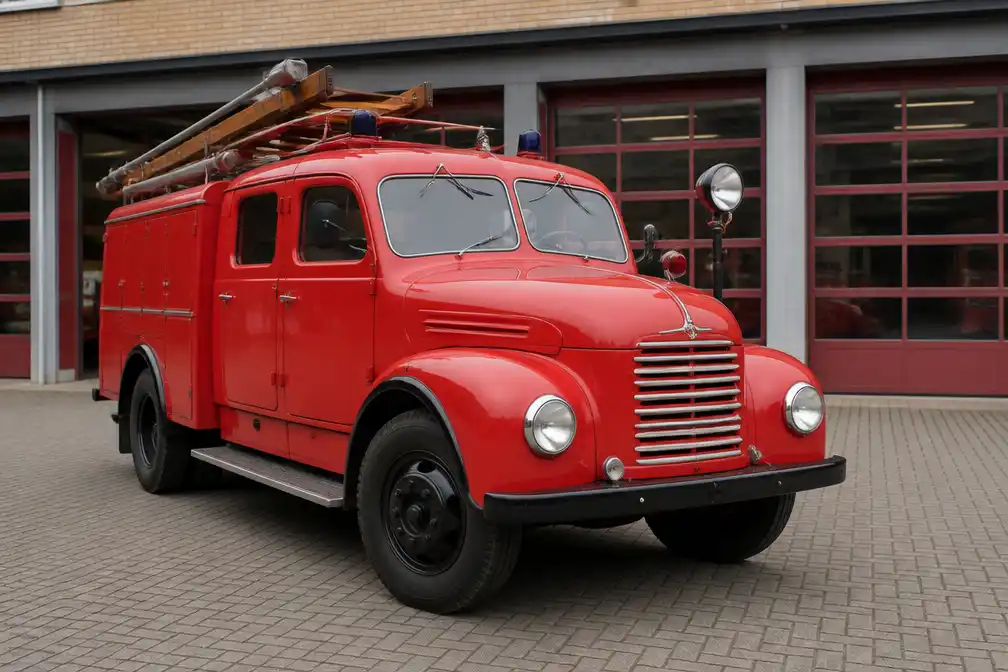 Diesel '54 rijdt in 2027 met brandweerwagen uit 1954 8.000 kilometer naar Kreta