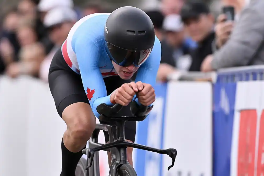 Vic De Smet (17) uit Lokeren pakt zilver in WK-tijdrit in Canada