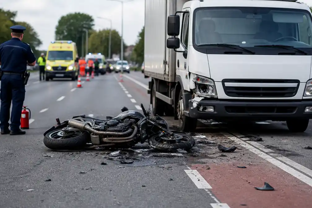 Motorrijder levensgevaarlijk gewond na botsing met bestelwagen in Vilvoorde