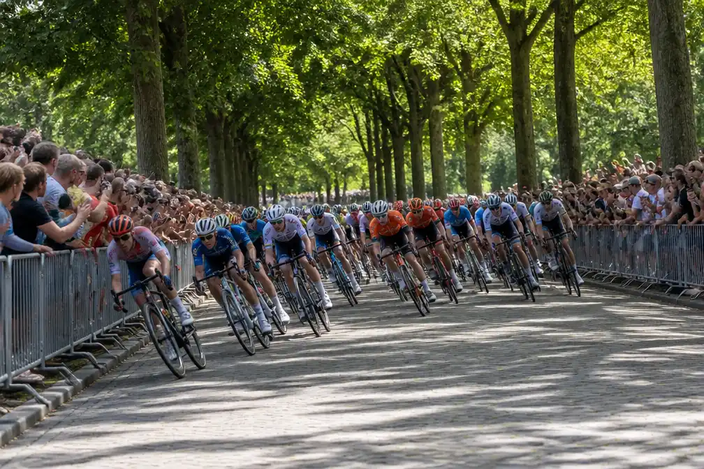 WK wielrennen 2034 naar Groningen en Drenthe, finish in Stadspark