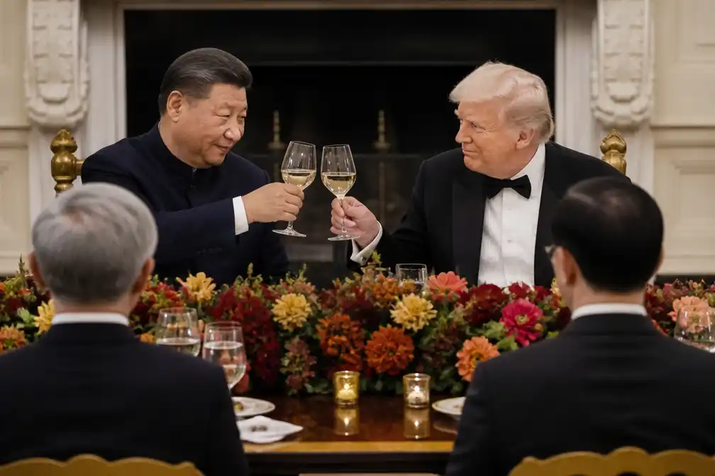 Trump ontvangt Xi en techbazen op staatsbanket in het Witte Huis