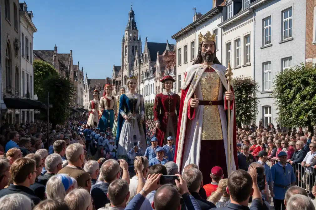 Vijfjaarlijkse Ommegang lokt duizenden naar Lier voor stoet met reuzen