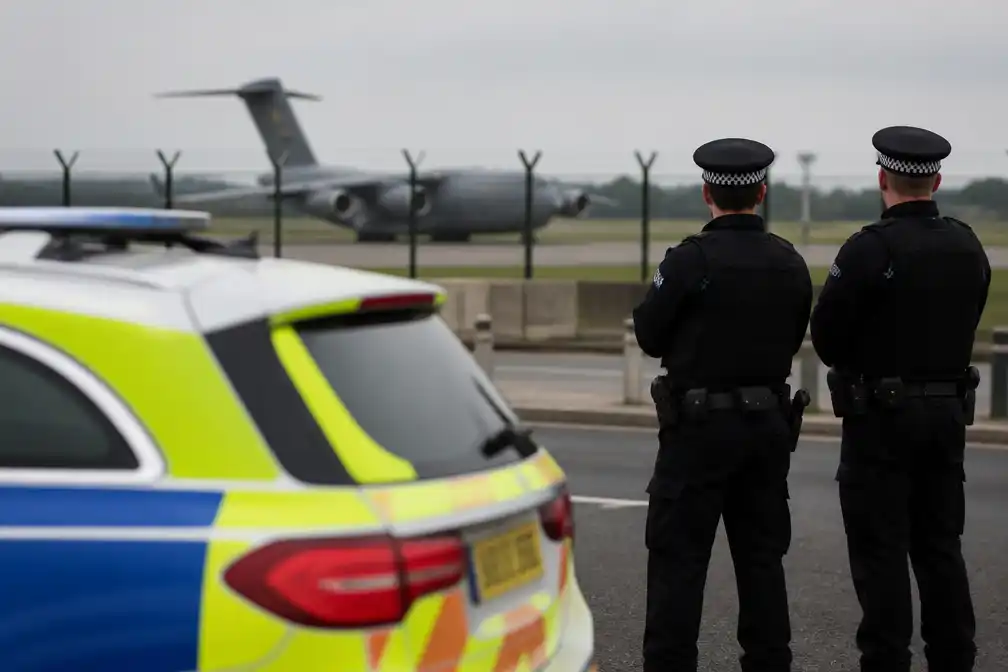 Vijf twintigers uit Londen opgepakt bij RAF Fairford na vermeende aanslagplannen