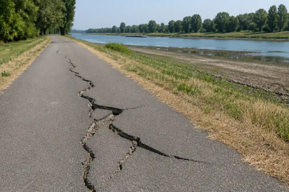 Scheuren in jaagpad langs de Schelde tussen Oudenaarde en Avelgem raken hersteld