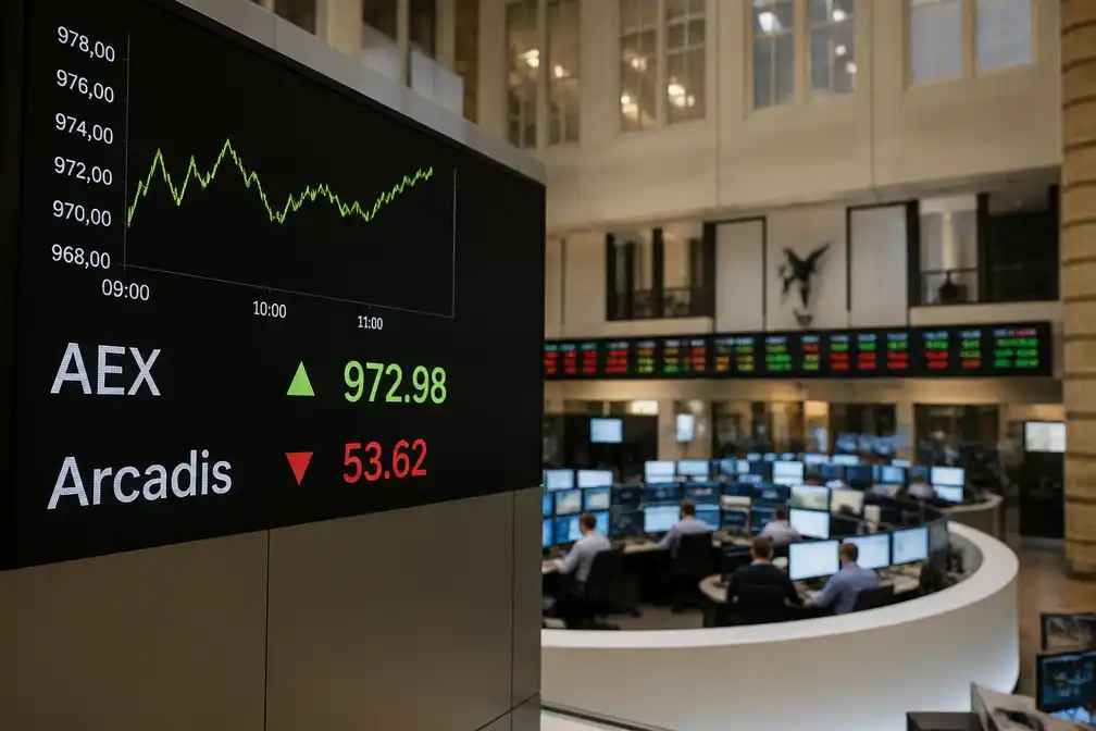 AEX opent hoger, Arcadis zakt na plan voor duizend banen minder