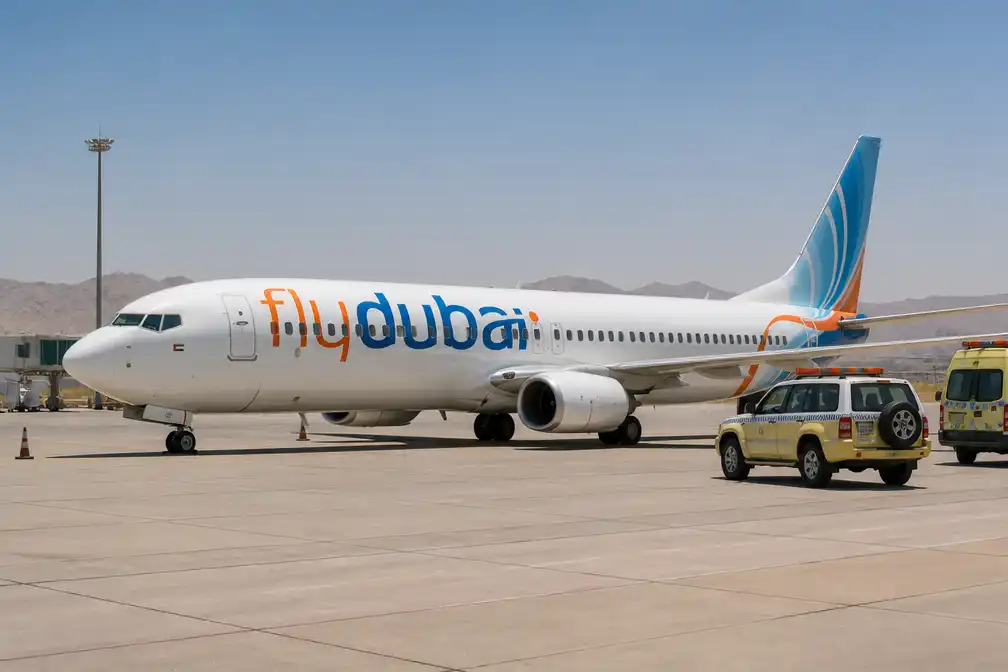 Twee piloten van flydubai-toestel in ziekenhuis na noodlanding in Tabuk