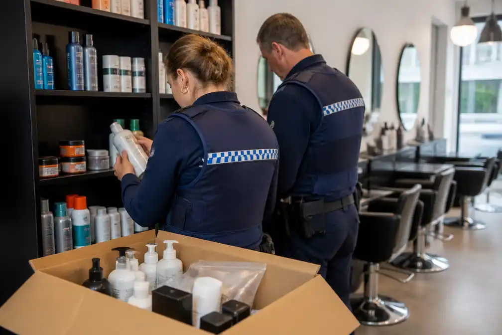 Controle in Turnhout: 1.299 producten in beslag genomen bij kappers en salons