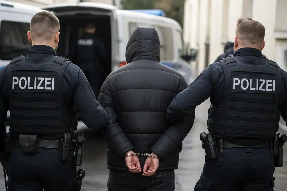 Duitse politie houdt drie mannen aan op verdenking van staatsveiligheidsmisdrijf
