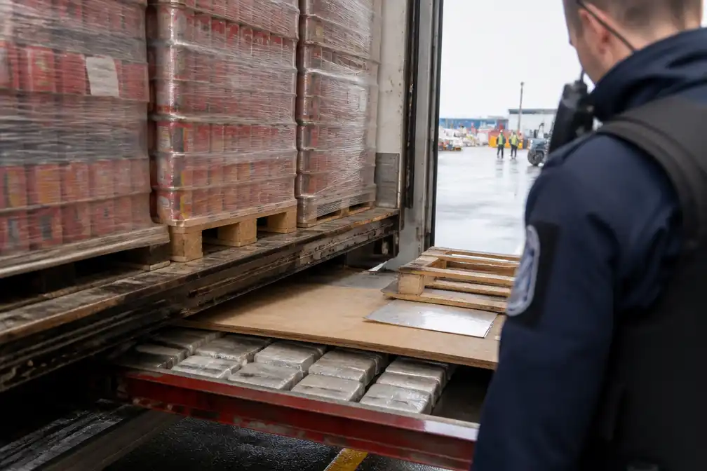 183 kilogram cocaïne gevonden onder tomatensaus in Zeebrugge, chauffeur aangehouden