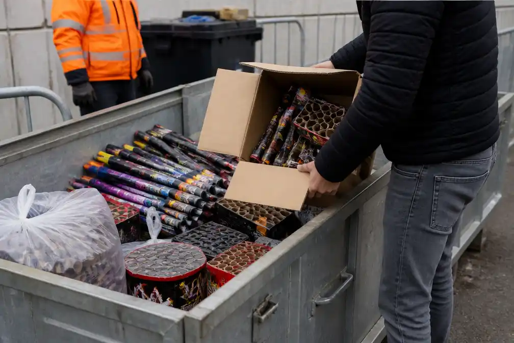 Ingeleverd vuurwerk in Nederland stijgt naar bijna zes ton