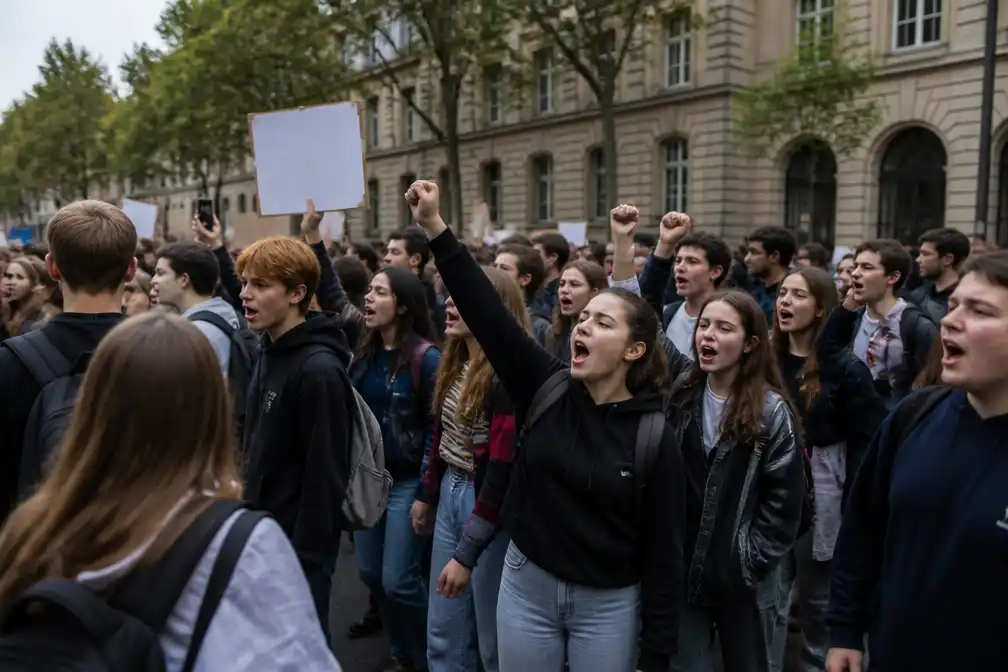 Franse scholieren blijven protesteren tegen onderwijsongelijkheid en slechte omstandigheden