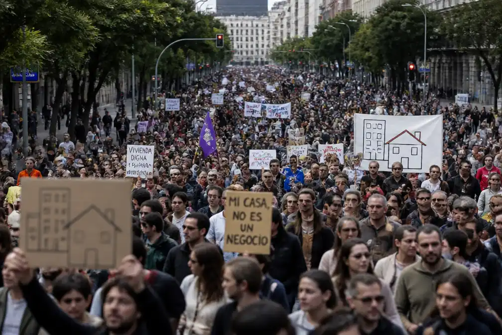 Tienduizenden demonstreren in Spanje na verwerping steunmaatregelen huurders