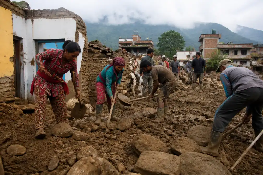 Nepal werkt ruim een maand na dodelijke overstroming aan herstel