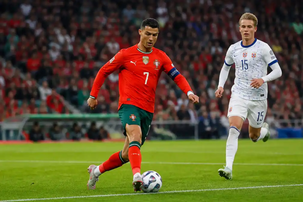 Portugal verslaat Noorwegen met 2-1 en is eerste kwartfinalist Nations League