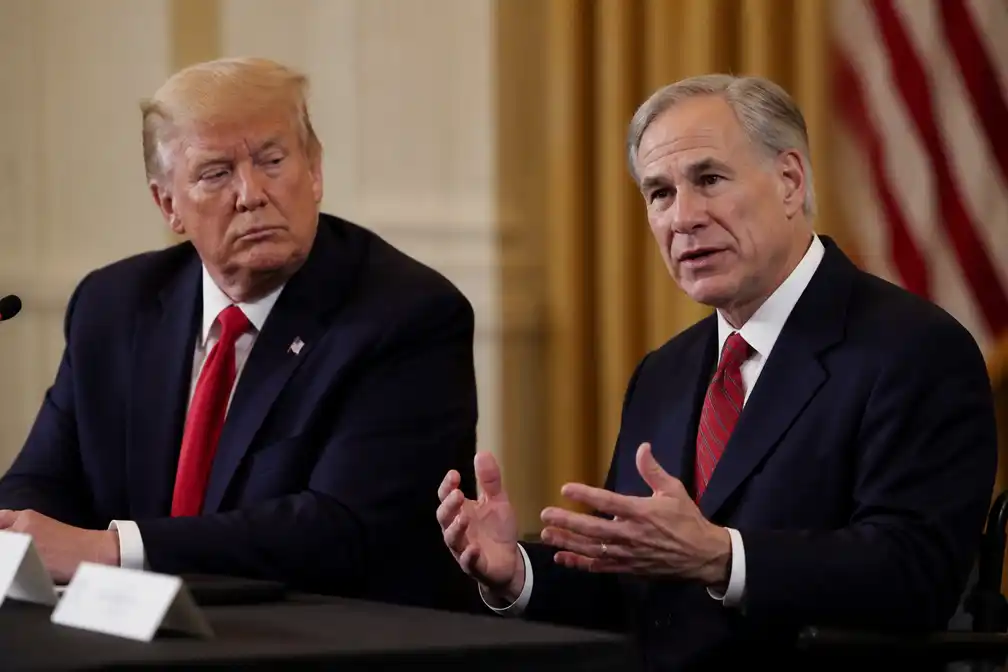 Texaanse gouverneur Greg Abbott slaat politieke bijeenkomst met Trump over