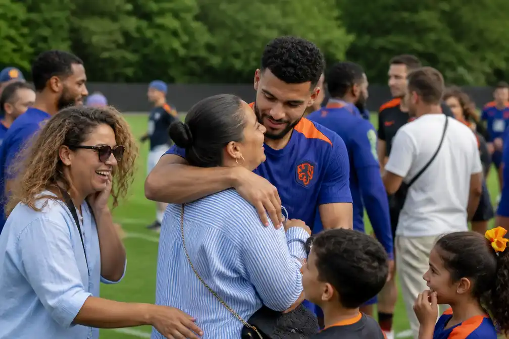 Oranje bereidt zich voor op Marokko met familie na groepswinst