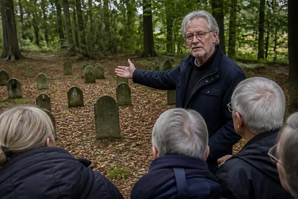 Helmuth Rijnhart (63) ontsluit vergeten begraafplaats van bedelaarskolonie Ommerschans