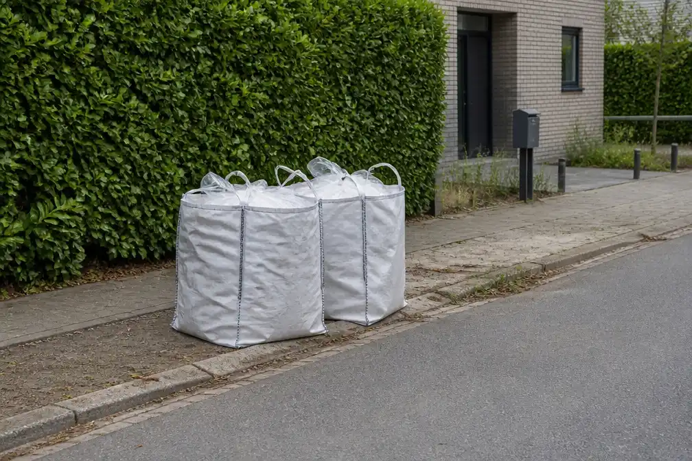 Asbestzakken liggen al vier maanden op straat in Kapelle-op-den-Bos