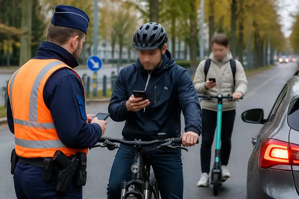 Politie controleert twee dagen op gsm-gebruik in het verkeer, ook bij fietsers en steppers