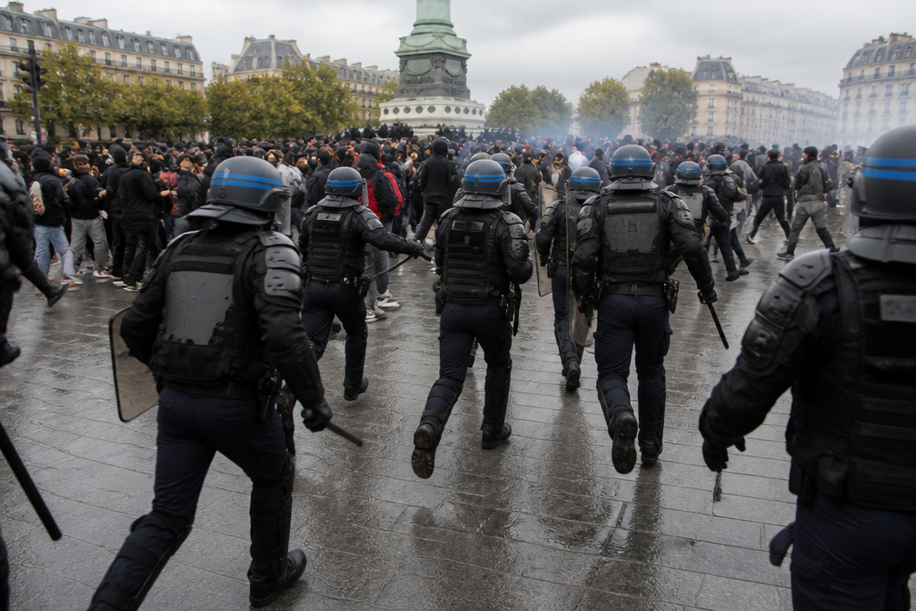 Franse politie grijpt opnieuw in bij schoolprotesten in Parijs